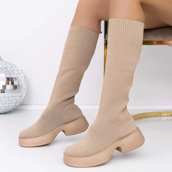 Frauen 3b11 Boots Beige Mei
