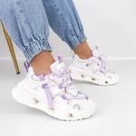 Frauen Sportschuhe 2309 Weiß und Lila | Mei