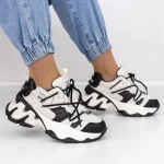 Sportschuhe auf der Plattform 2023-5 Weißschwarz Mei