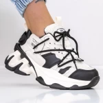 Sportschuhe auf der Plattform 2023-5 Weißschwarz Mei