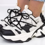 Sportschuhe auf der Plattform 2023-5 Weißschwarz Mei
