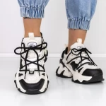 Sportschuhe auf der Plattform 2023-5 Weißschwarz Mei