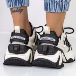 Sportschuhe auf der Plattform 2023-5 Weißschwarz Mei