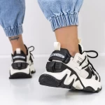 Sportschuhe auf der Plattform 2023-5 Weißschwarz Mei