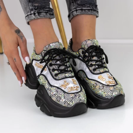 Sportschuhe auf der 667 schwarzen Plattform Mei