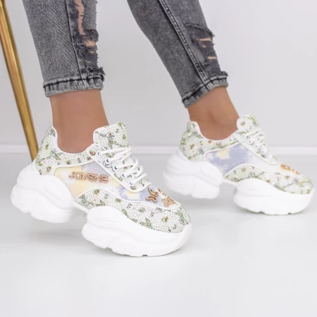 Sportschuhe auf der 667 weißen Plattform Mei