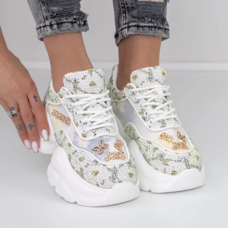 Sportschuhe auf der 667 weißen Plattform Mei