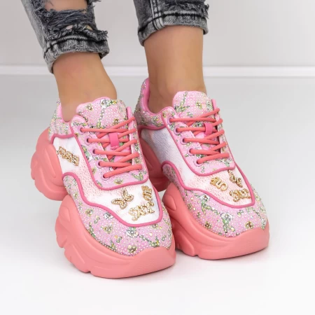 Sportschuhe auf der 667 rosa Plattform Mei
