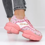 Sportschuhe auf der 667 rosa Plattform Mei