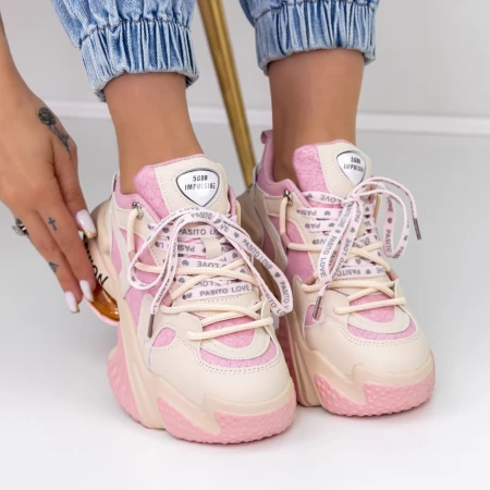 Sportschuhe auf der Pinkplattform B99915-1 Mei