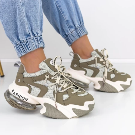 Sportschuhe auf der Plattform B99915-1 Grau | Mei