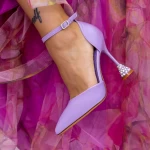 2dc5 dünne Fersenschuhe lila lila Mei