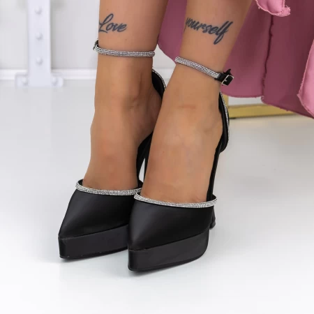 Dünne Absätze und 3xkk8 schwarze Schuhe Mei