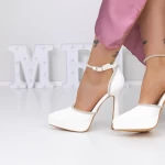 Dünne Fersenschuhe und 3xkk8 weiße Plattform Mei