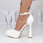 Dünne Fersenschuhe und 3xkk8 weiße Plattform Mei