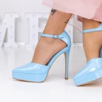 Dünne Absätze und 3xkk9 blaue Schuhe Mei