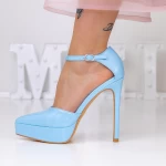 Dünne Absätze und 3xkk9 blaue Schuhe Mei