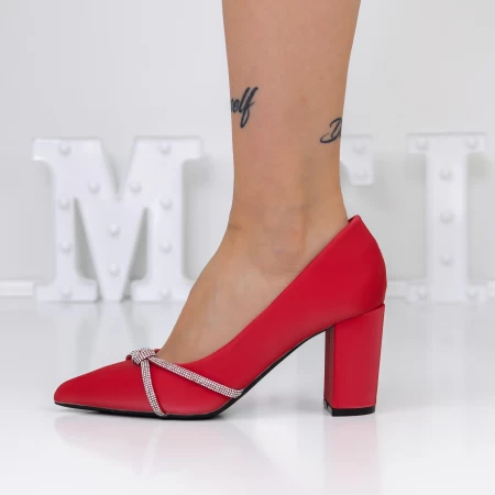 Dicke High Heels 3xkk16 rot Mei