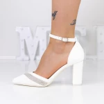 Dicke Absatz 3xkk19 Schuhe weiß | Mei