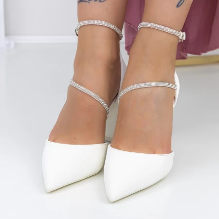 Dicke Absatz 3xkk20 Schuhe weiß Mei