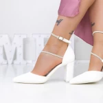 Dicke Absatz 3xkk20 Schuhe weiß Mei