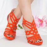 Sandalen mit dünner Ferse GH1965 Orange Mei