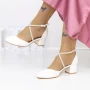 Dicke High Heels 2yxd62 Weiß | Mei