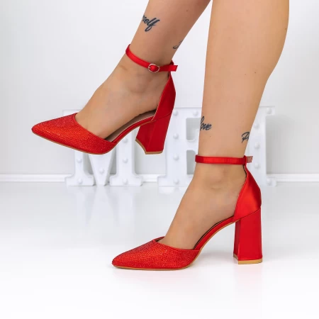 Dicke High Heels 2yxd67 rot Mei