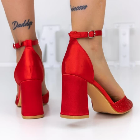 Dicke High Heels 2yxd67 rot Mei