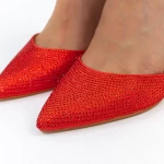 Dicke High Heels 2yxd67 rot Mei
