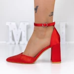 Dicke High Heels 2yxd67 rot Mei