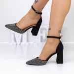 Dicke High Heels 2yxd67 Black-Gunmetal | Mei