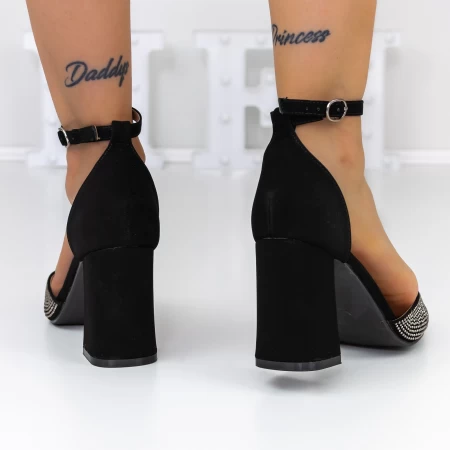 Dicke High Heels 2yxd67 Black-Gunmetal | Mei
