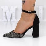 Dicke High Heels 2yxd67 Black-Gunmetal | Mei
