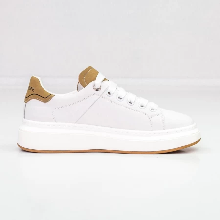 Herren-Sportschuhe 8632 Weiß-gelb | Franco Gerardo
