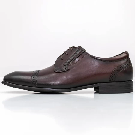 Herrenschuhe 003-A036 Wiśniowy | Eldemas