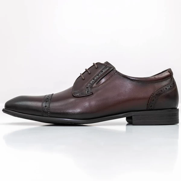 Herrenschuhe 003-A036 Wiśniowy | Eldemas