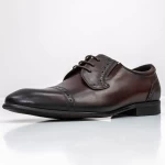 Herrenschuhe 003-A036 Wiśniowy | Eldemas