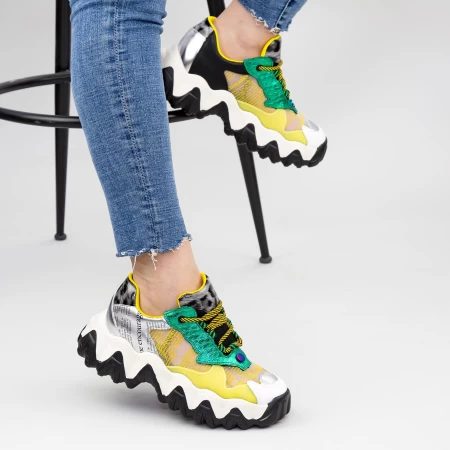 Sportschuhe auf der SZ236 -Plattform Gelb Mei