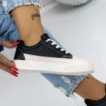 Frauen Sportschuhe 957 beige-schwarz Mode