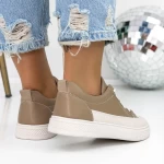 Frauen Sportschuhe 957 Beige-Khaki | Mode