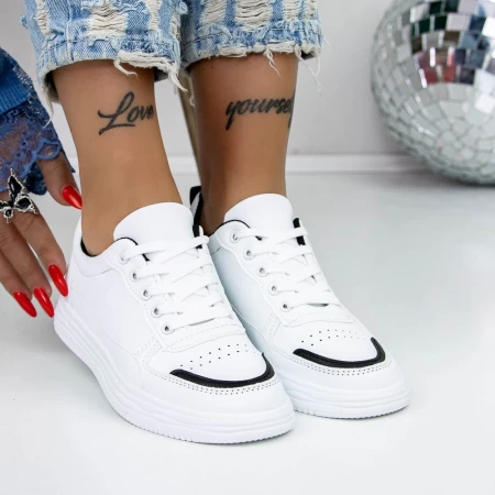 Frauen Sportschuhe 955 Weißschwarz Mode