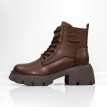 Stiefel auf der 8099 braunen Plattform Gebildet
