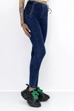 Frauen Jeans A7908-2 Blau Fartfallin
