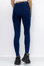 Frauen Jeans A7908-2 Blau Fartfallin