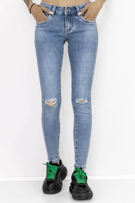 Frauen Jeans SR0010 Blau Fartfallin
