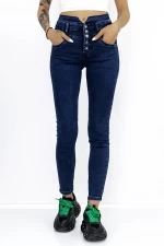 Frauen Jeans A7905-2 Blau Fartfallin