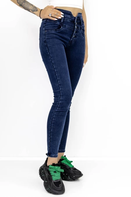 Frauen Jeans A7905-2 Blau Fartfallin