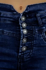 Frauen Jeans A7905-2 Blau Fartfallin