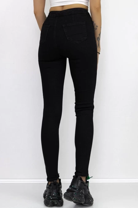 Frauen K500-28 Schwarze Jeans Fartfallin